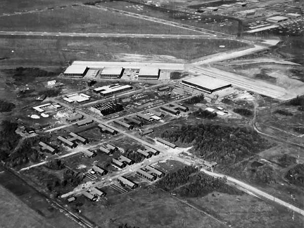 Aerial view of the Air Observers School No. 5