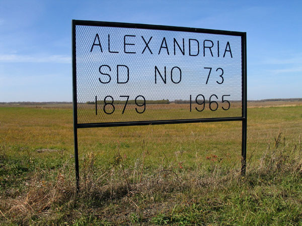 Alexandria School commemorative sign