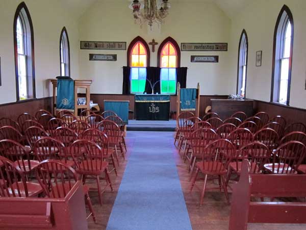 Interior of All Saints Anglican Church at Erinview