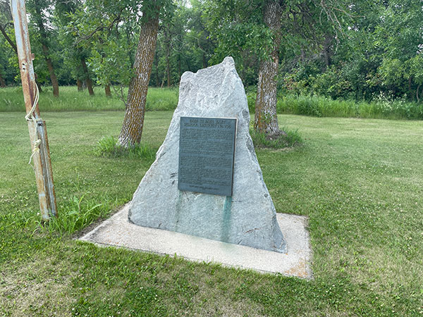 Baie St. Paul East School commemorative monument