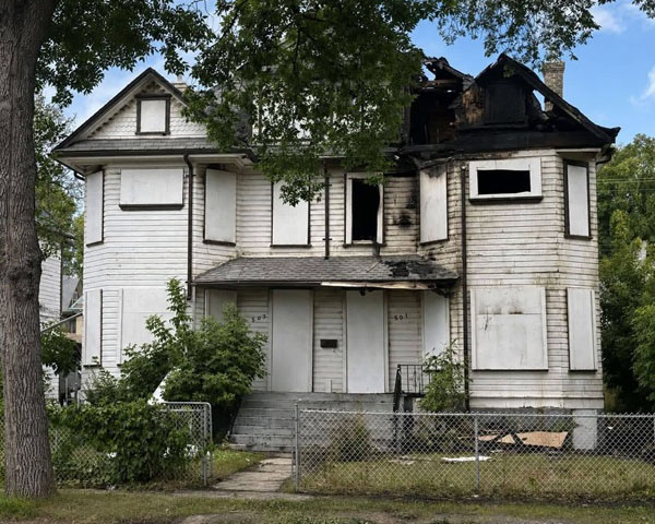 Baldwinson Duplex after a fire
