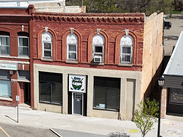 Aerial view of the Barclay Building
