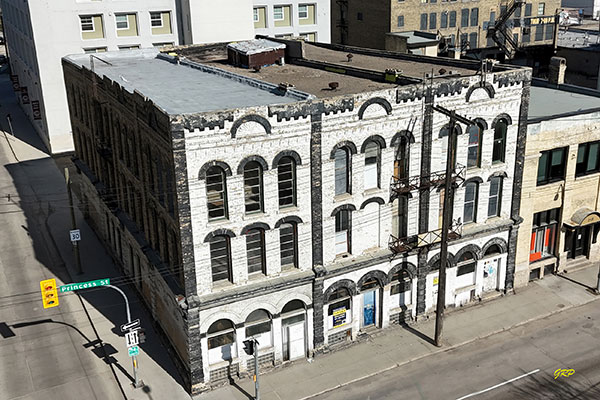 Aerial view of the Bathgate Block
