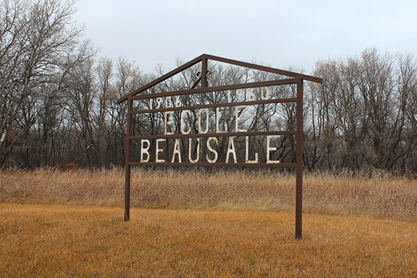 Beausale School commemorative sign