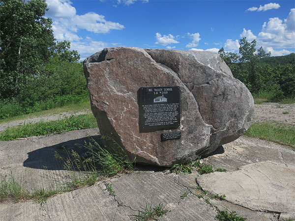 Big Valley School commemorative monument