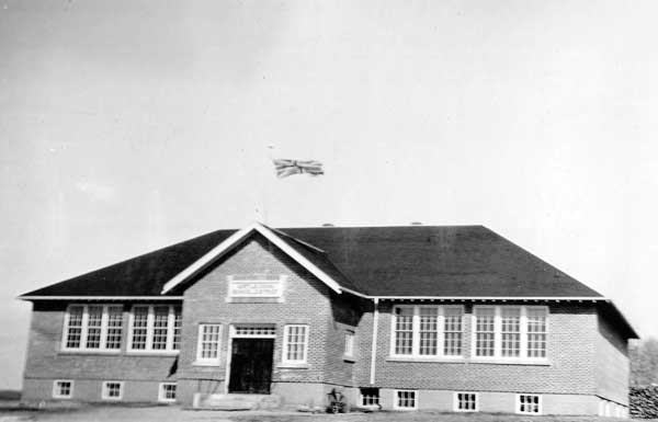The newly-constructed “Brick School” of Birtle Consolidated School