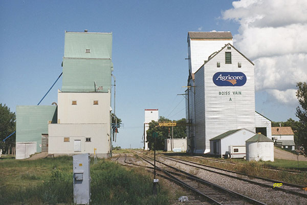 Grain elevators at Boissevain