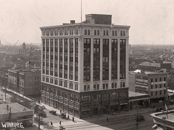 Postcard view of the Boyd Building