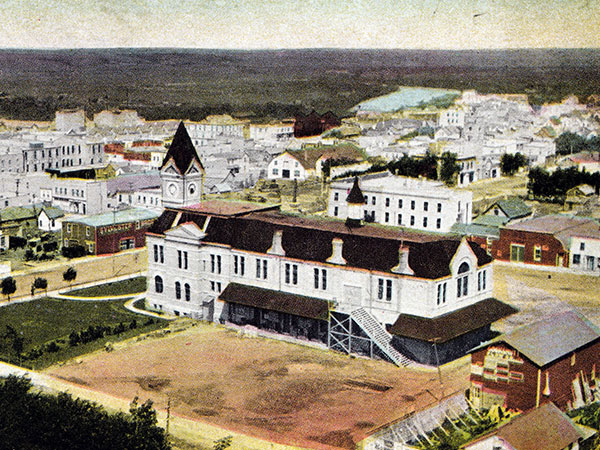 Postcard view of Brandon City Hall