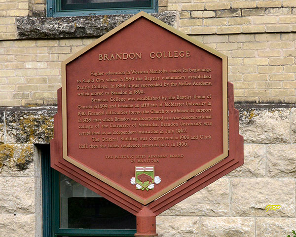 Brandon College commemorative monument