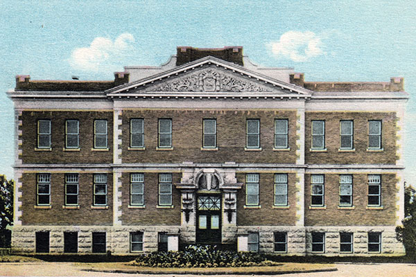 Postcard view of Brandon Normal School