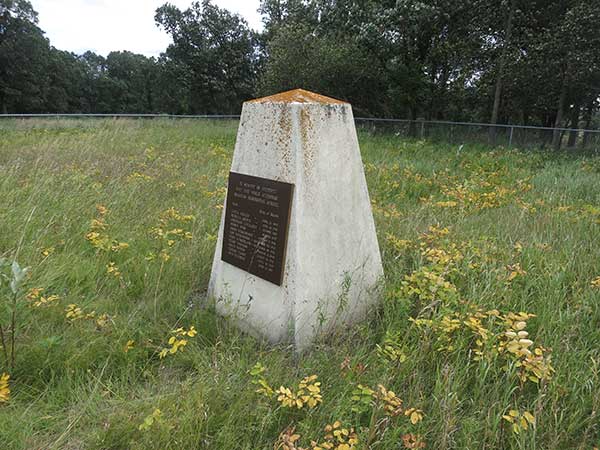 Commemorative monument in the cemetery