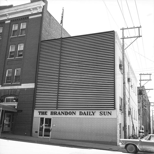 The former Brandon Sun building