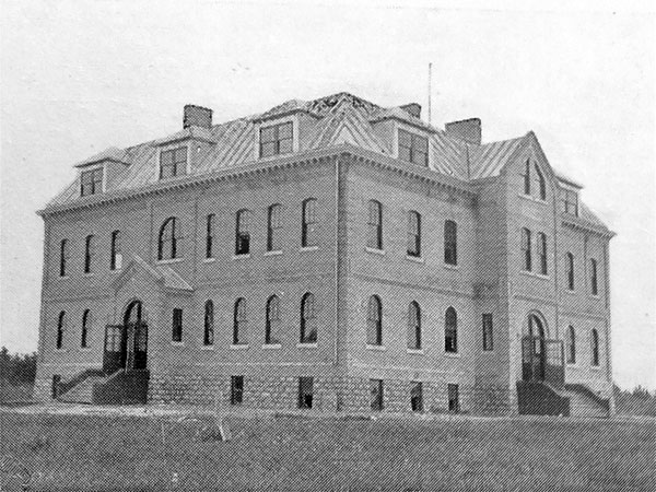The second Brickburn School building, erected in 1910