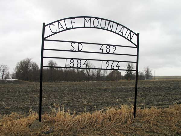 Calf Mountain School commemorative sign