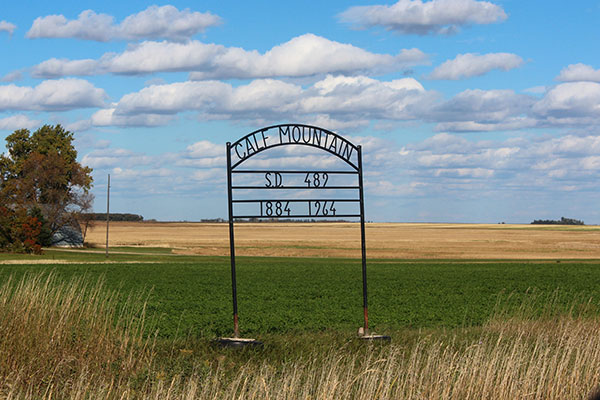 Calf Mountain School commemorative sign