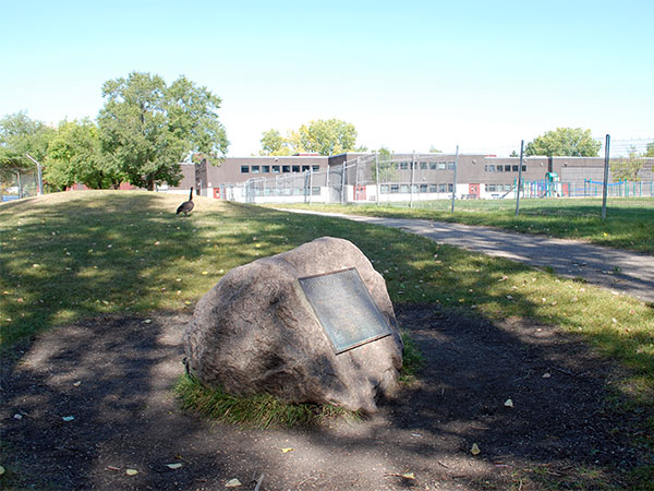 Commemorative monument in Thelma J. Call Park