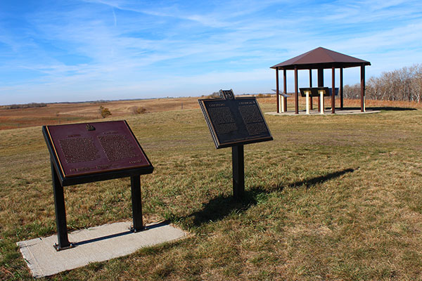 Camp Hughes commemorative plaques
