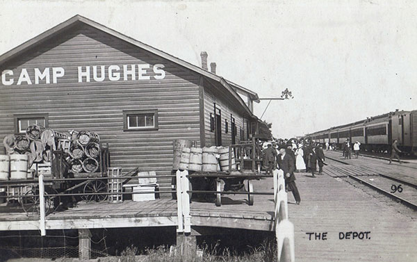 The Camp Hughes train station