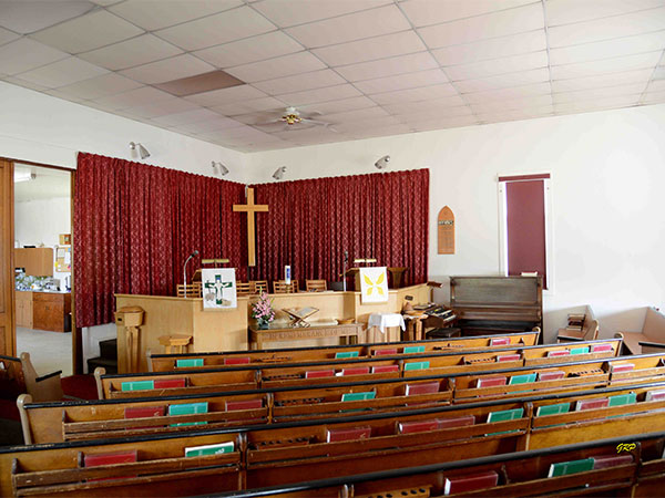 Interior of Cartwright United Church