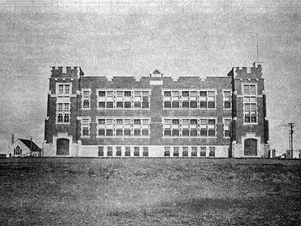 The Centennial School building prior to an addition