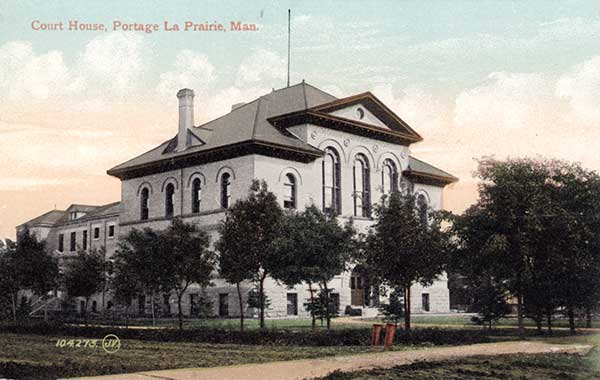 Postcard view of the Central District Courthouse