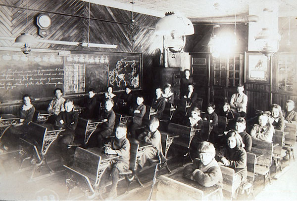 A classroom inside Chapman School
