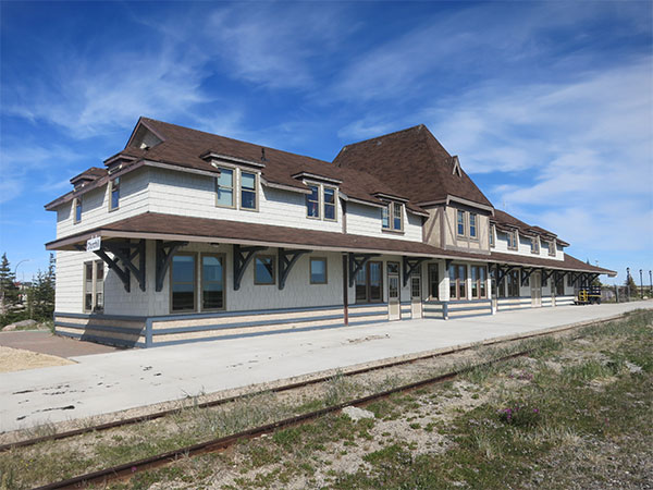 Canadian National Railway station at Churchill