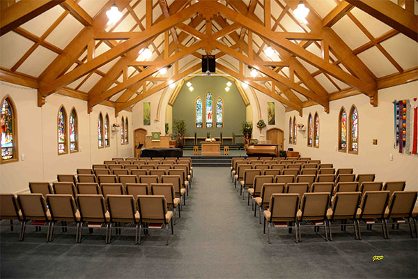 Interior of Churchill Park United Church