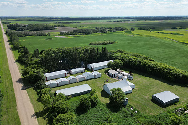 Aerial view of the Clack Family Heritage Museum