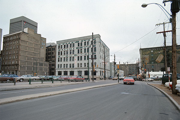 Street view with Codville-Georgeson Building at right