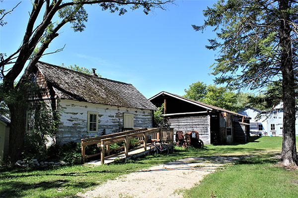 Farm buildings at the Cooks Creek Heritage Museum