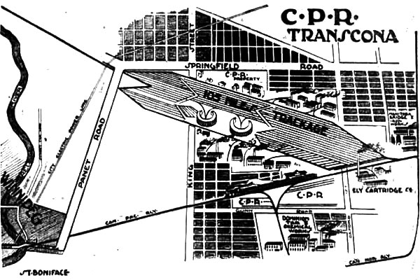 Plan of the CPR North Transcona Yard