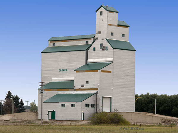 Former Manitoba Pool grain elevator at Cromer