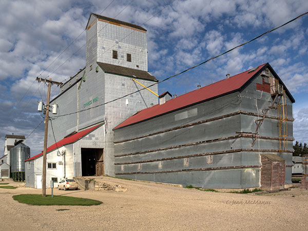 Former Manitoba Pool grain elevator at Cypress River