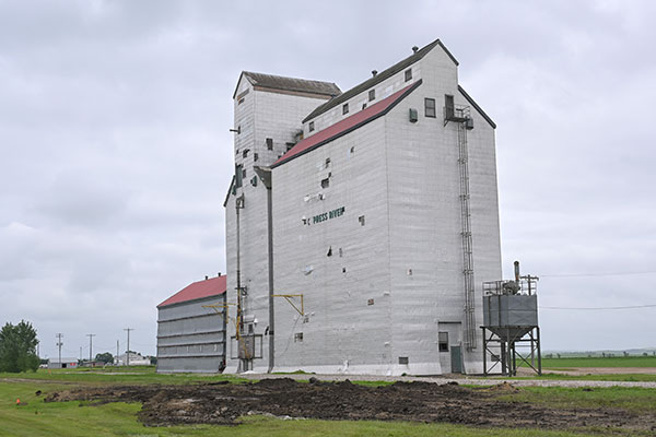 The former Manitoba Pool grain elevator at Cypress River