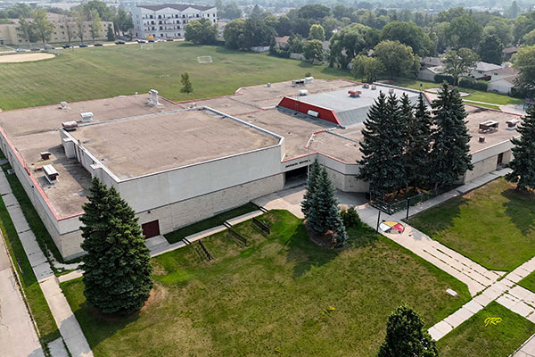 Aerial view of Darwin School