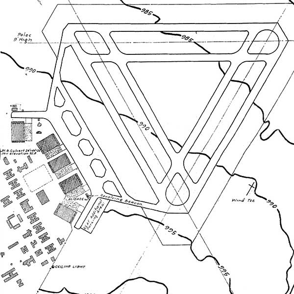 Map of the No. 10 Service Flying Training School
