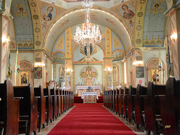 Interior of Ukrainian Catholic Church of the Resurrection