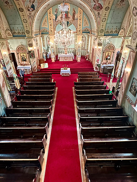 Interior of Ukrainian Catholic Church of the Resurrection