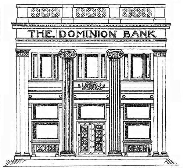 Architectural drawing of the Dominion Bank Building
