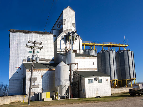 Former Manitoba Pool grain elevator at Dugald