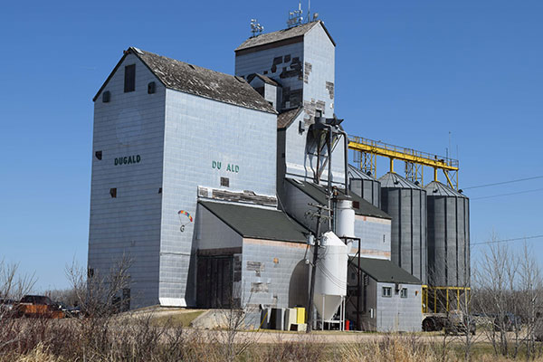 Former Manitoba Pool grain elevator at Dugald