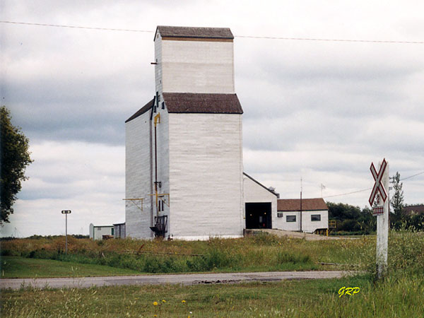 Former Manitoba Pool grain elevator at Dunrea