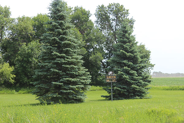 Dunston Hall commemorative sign