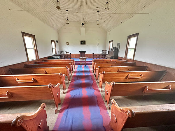 Interior of the Edrans Community Chapel