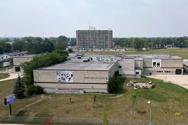 Aerial view of Elwick Community School