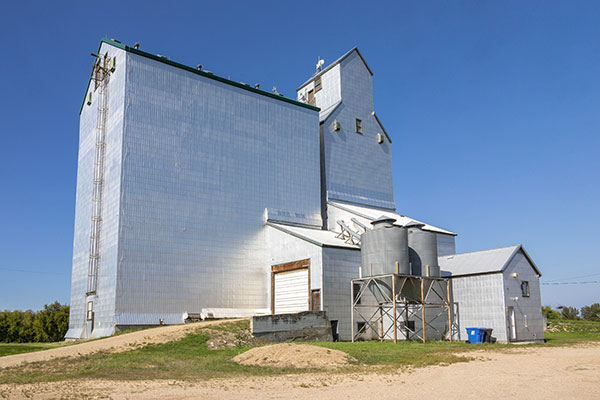 Former Manitoba Pool grain elevator at Ethelbert