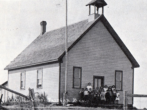 The original one-classroom Fairfax School