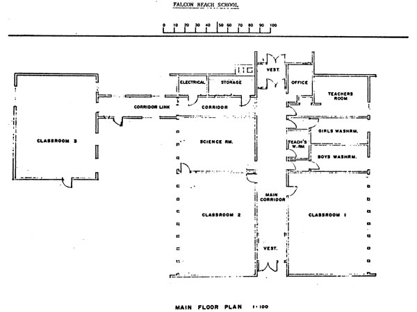 Falcon Beach School main floor plan